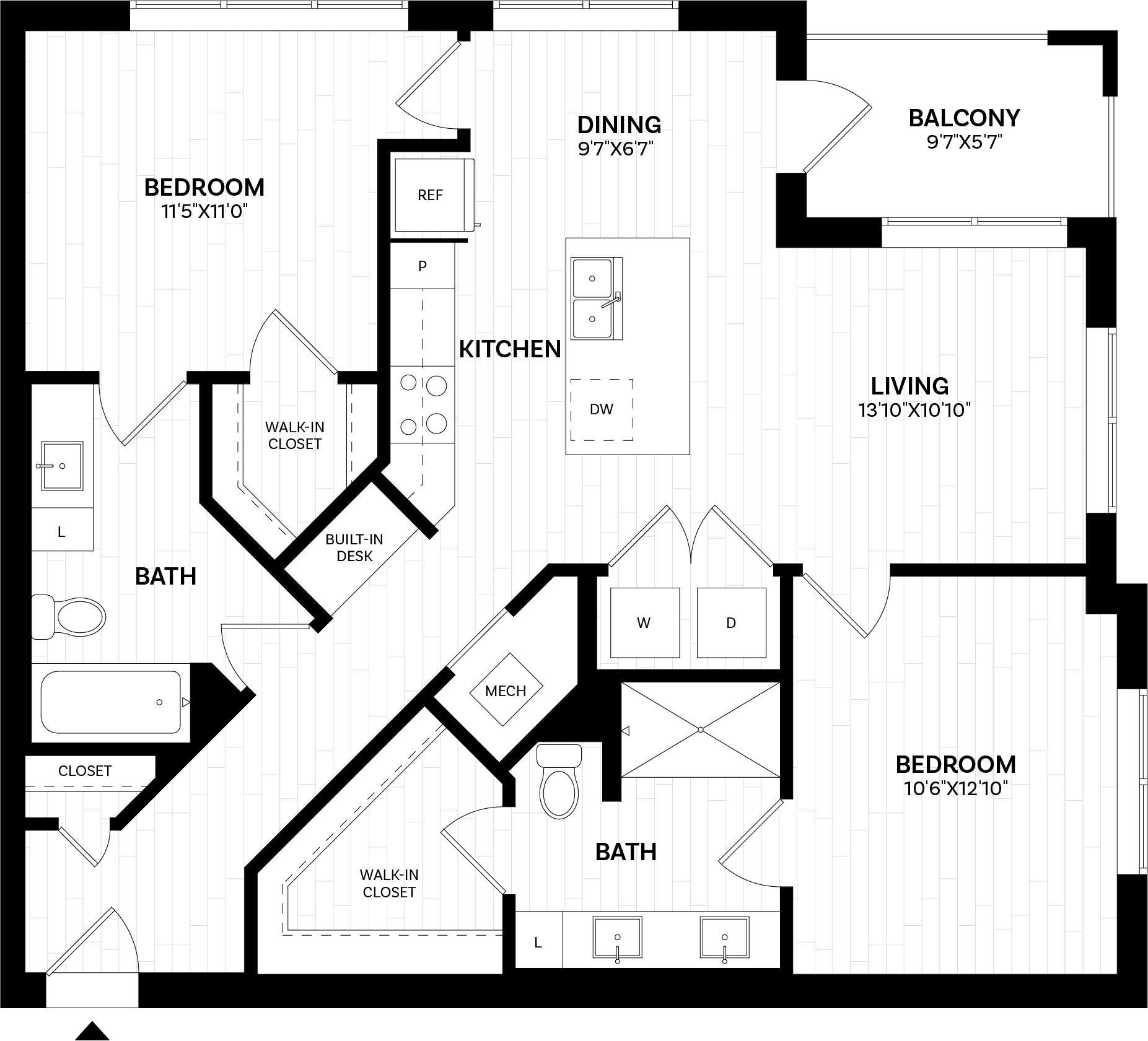 Floor Plan Image of Apartment Apt 147